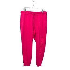 Juicy Couture Y2K  Pink Logo Drawstring Track Pants Casual Sweatpants Women's Si